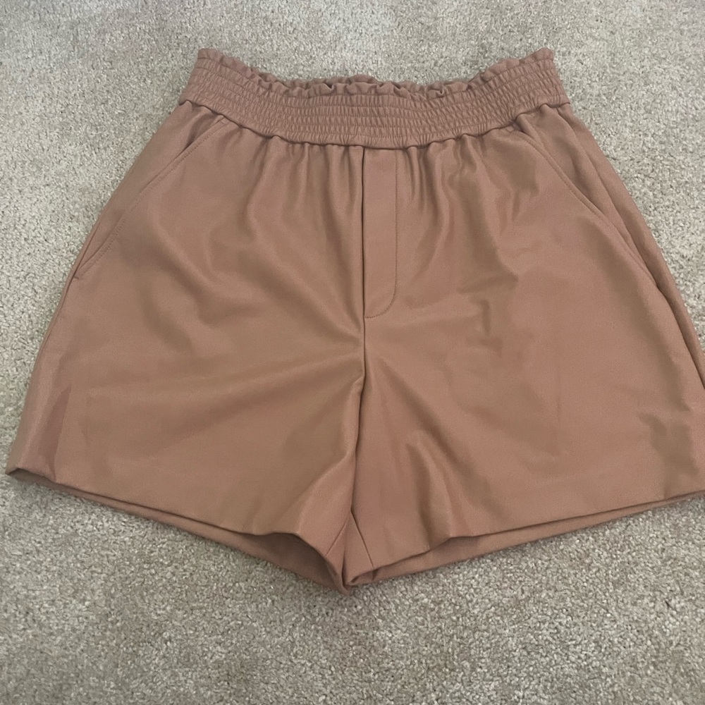 ALC brand new buttery vegan leather shorts.